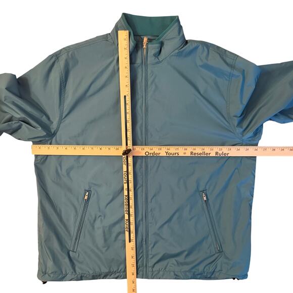 Peter Millar Full Zip Windbreaker Jacket XL Teal Blue Lightweight NEW - Picture 13 of 14